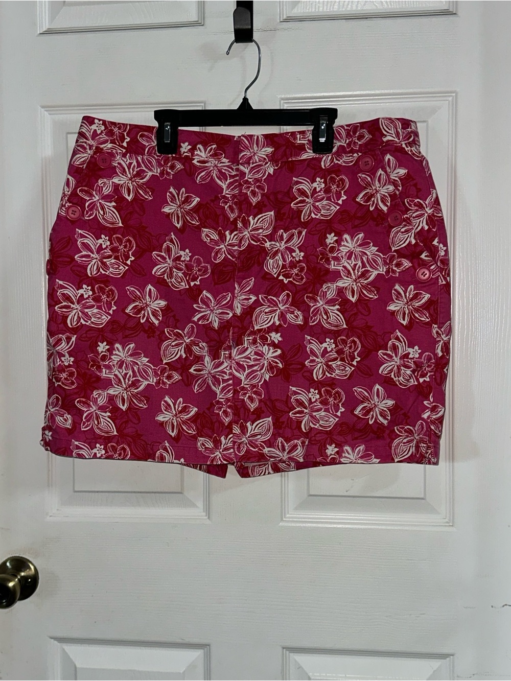 Crazy Horse Liz Claiborne Pink Floral Skort Size 16